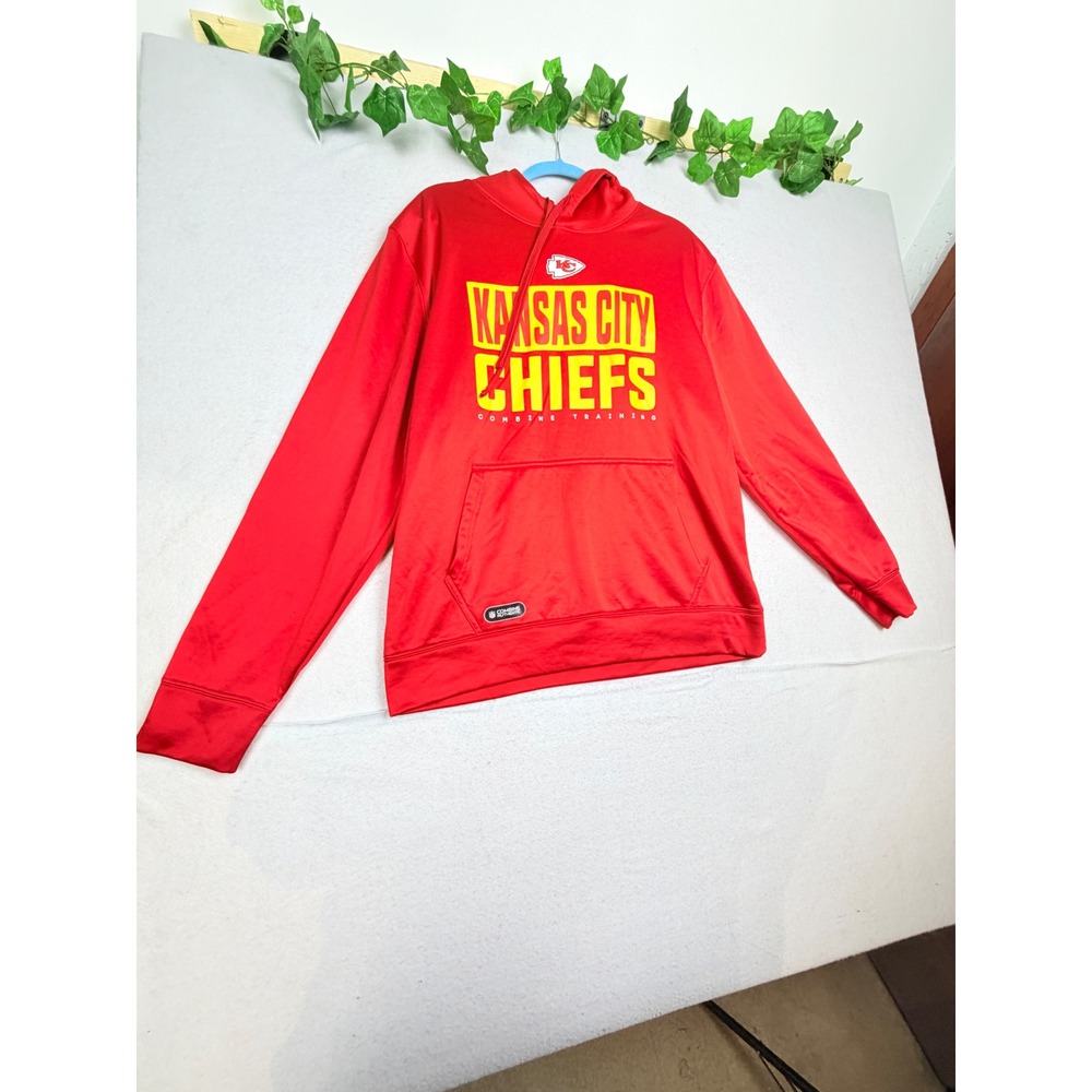 New Era Kansas City Chiefs NFL CombineTraining HoodieRed Mens Large L Sweatshirt